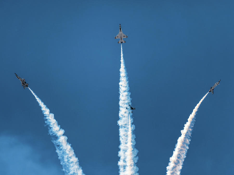 The U.S.A.F. Thunderbirds #37 Photograph by Ron Dubin