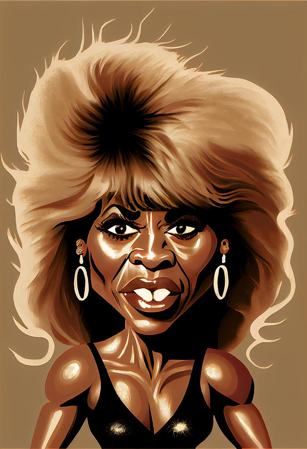 Tina Turner Caricature Mixed Media By Stephen Smith Galleries Fine Art America 