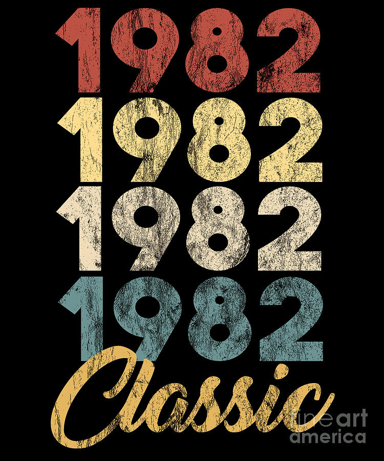 37th Birthday Gift Classic 1982 Shirt Vintage Men Women 37th Birthday Gift Classic 1982 Shirt Vintage Men Women