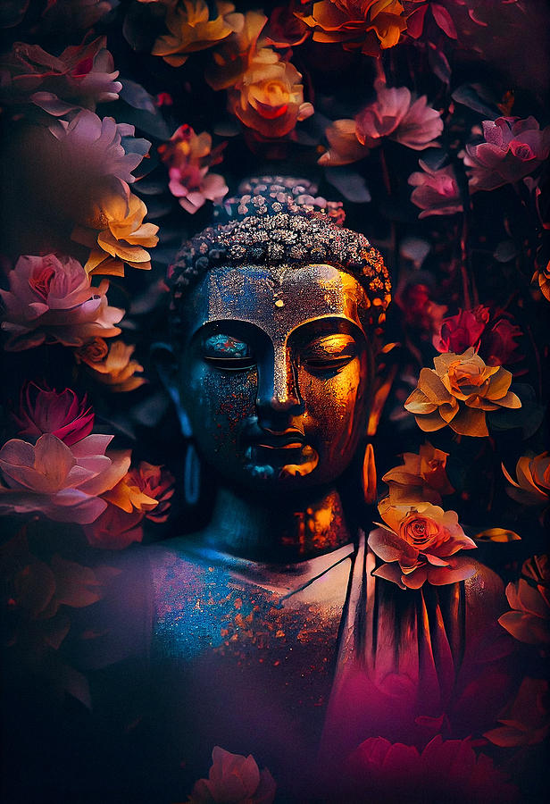 Buddha Digital Art by Sampad Art - Fine Art America