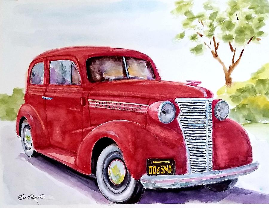 38 Chevy 2 Door Sedan #38 Painting by William Reed