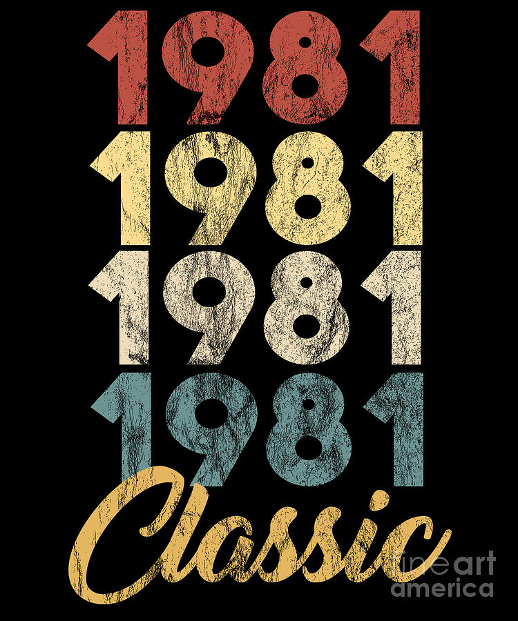 Classic Vintage 38th Birthday T Shirt 38 Years Old 1981 Classic Vintage 38th Birthday T Shirt 38 Years Old 1981