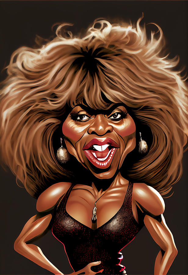 Tina Turner Caricature Mixed Media By Stephen Smith Galleries Fine Art America 