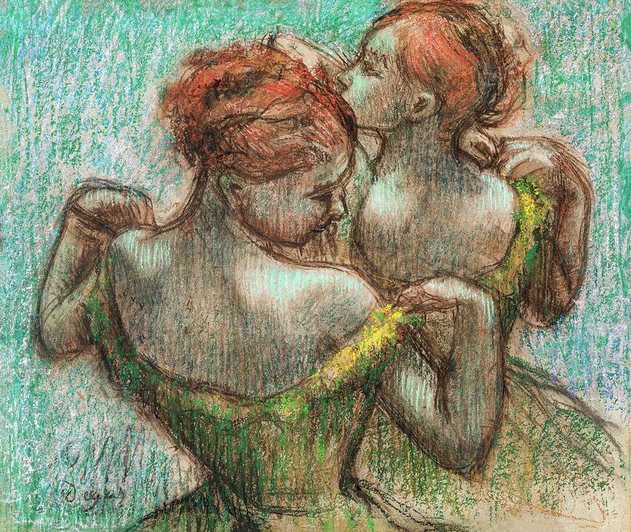 Edgar Degas Painting - Two Dancers #39 by Edgar Degas