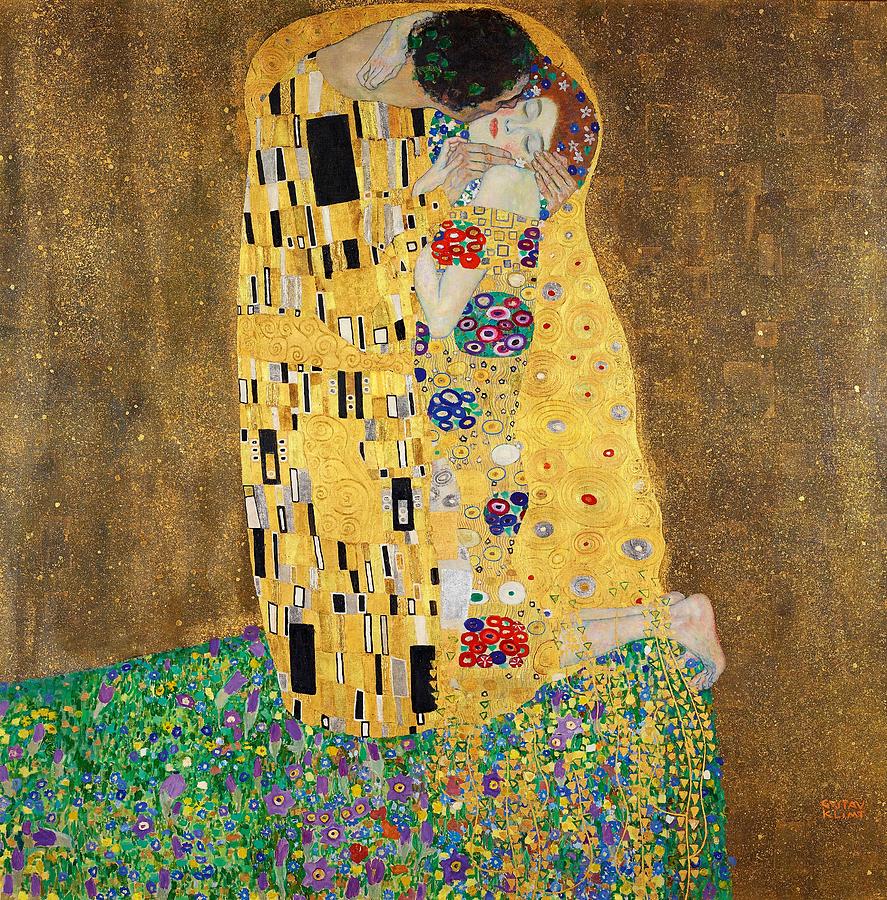 The Kiss #39 Painting by Gustav Klimt