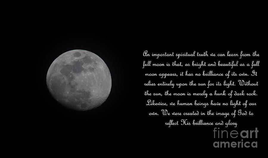 Brilliance And Glory - Full Moon Photograph
