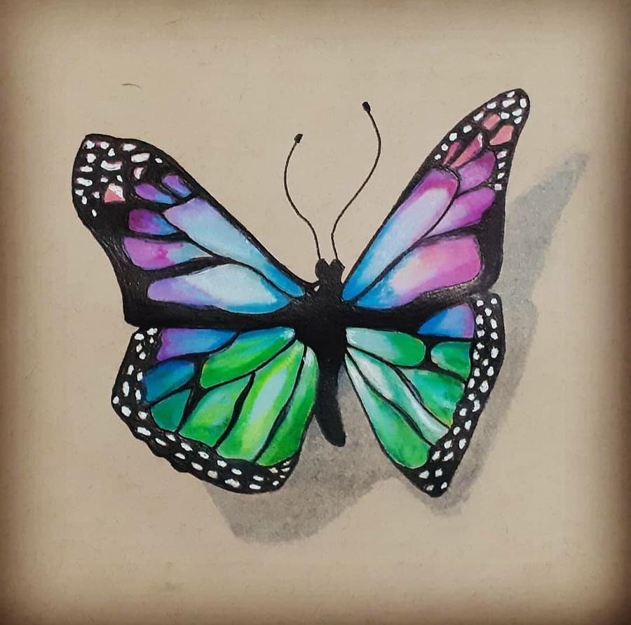 3D Butterfly Painting by Vaibhav Salvi - Fine Art America