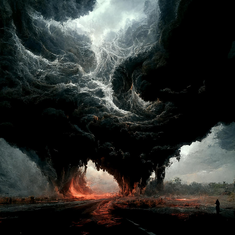 Abstract Painting - 3d  Creature  Evil  Armageddon  Darkness  Storm  74ce1865  3337  4365  B4bf  C133b1c1c663 by Celestial Images