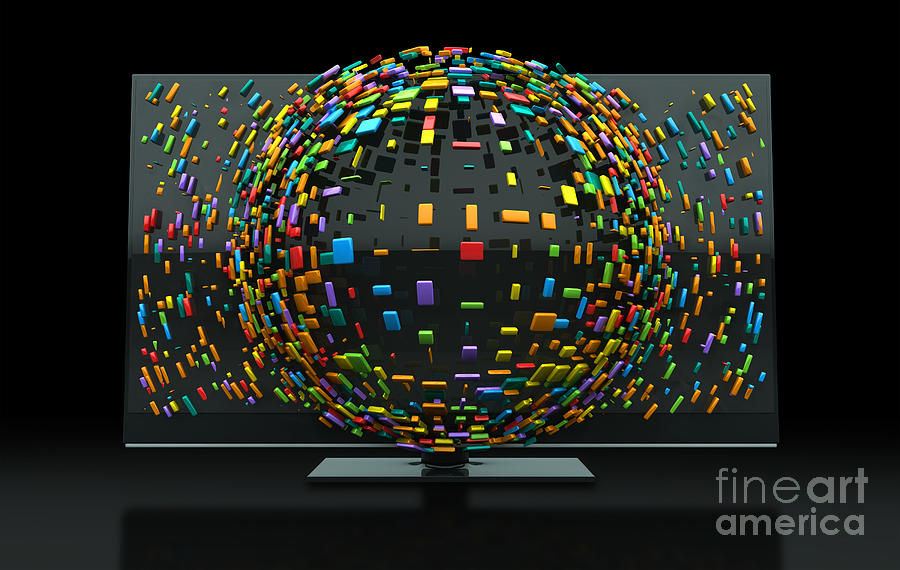 3dtv Television Concept Digital Art