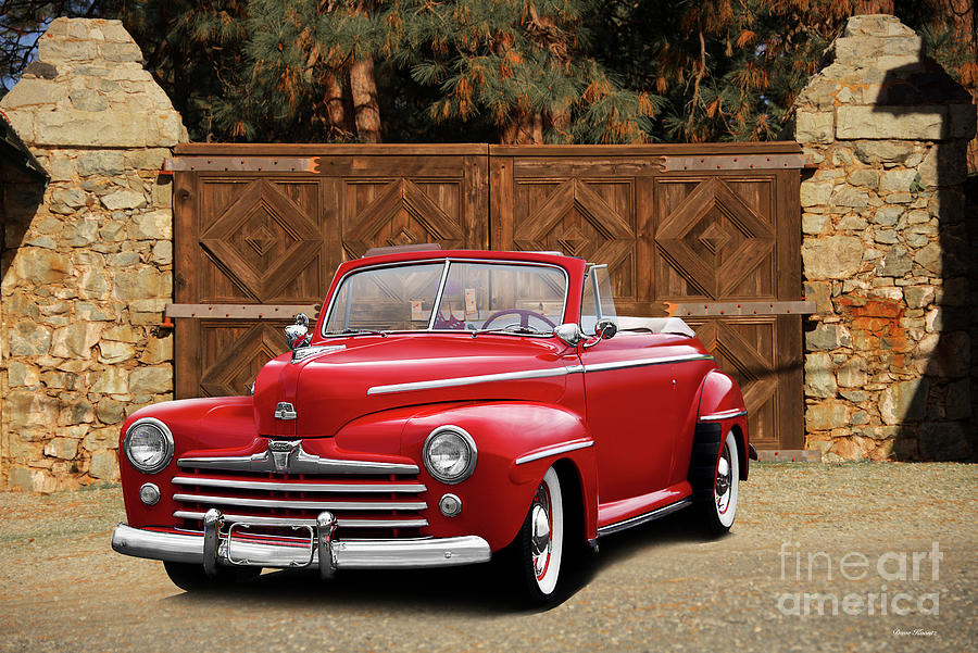 1947 Ford Super Deluxe Convertible #4 Photograph by Dave Koontz