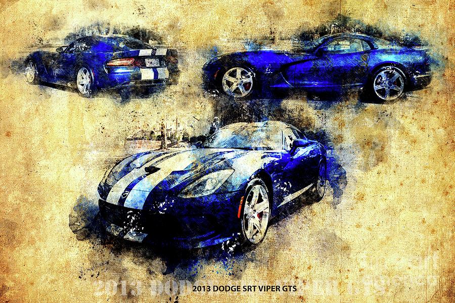 2013 Dodge Srt Viper Gts Artwork Drawing