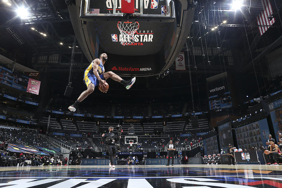 2021 NBA All-Star - AT&T Slam Dunk Contest Photograph by Nathaniel S. Butler