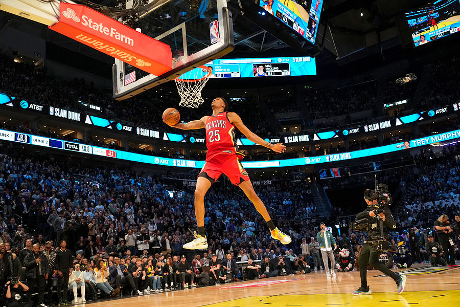 2023 NBA All-Star - AT&T Slam Dunk Contest #4 Photograph by Jesse D. Garrabrant