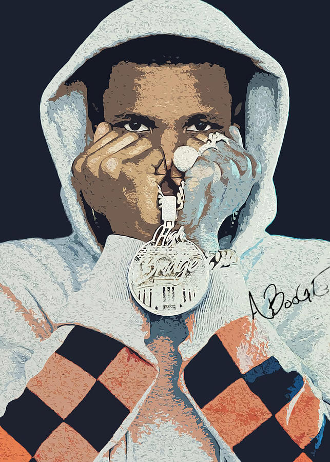 A Boogie Wit da Hoodie Poster 4 Painting by Moore Morgan Fine