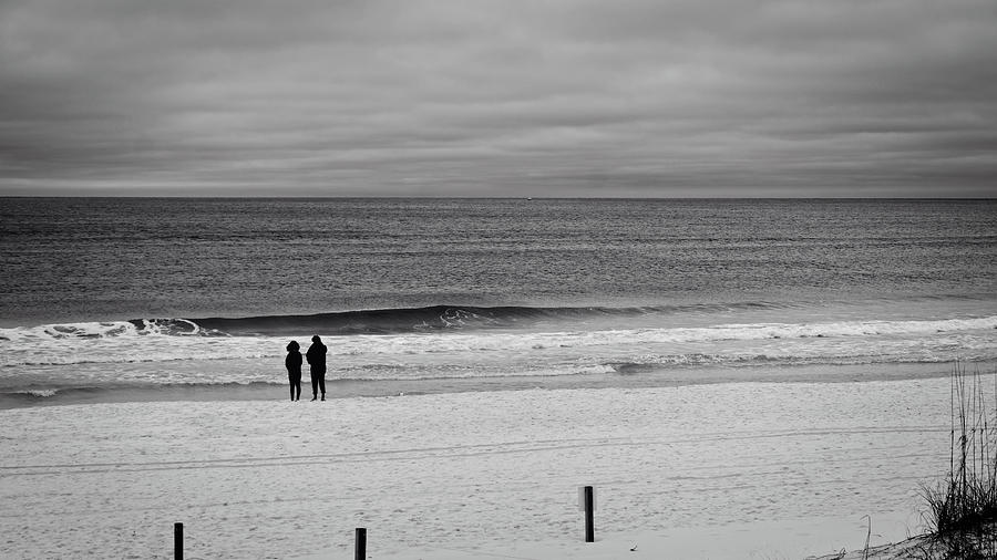 A Cloudy Beach Day #4 Photograph by George Taylor