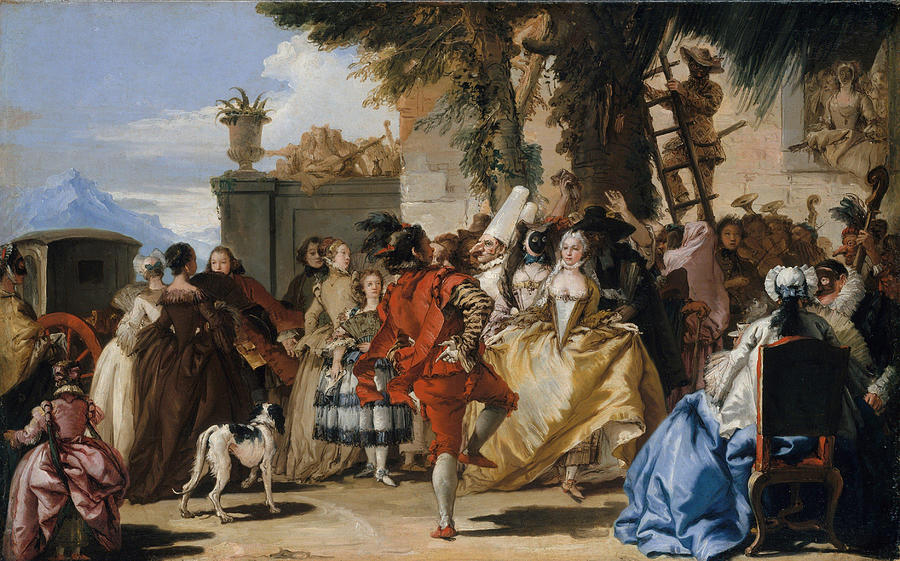 Giovanni Painting - A Dance in the Country  #4 by Giovanni Domenico Tiepolo