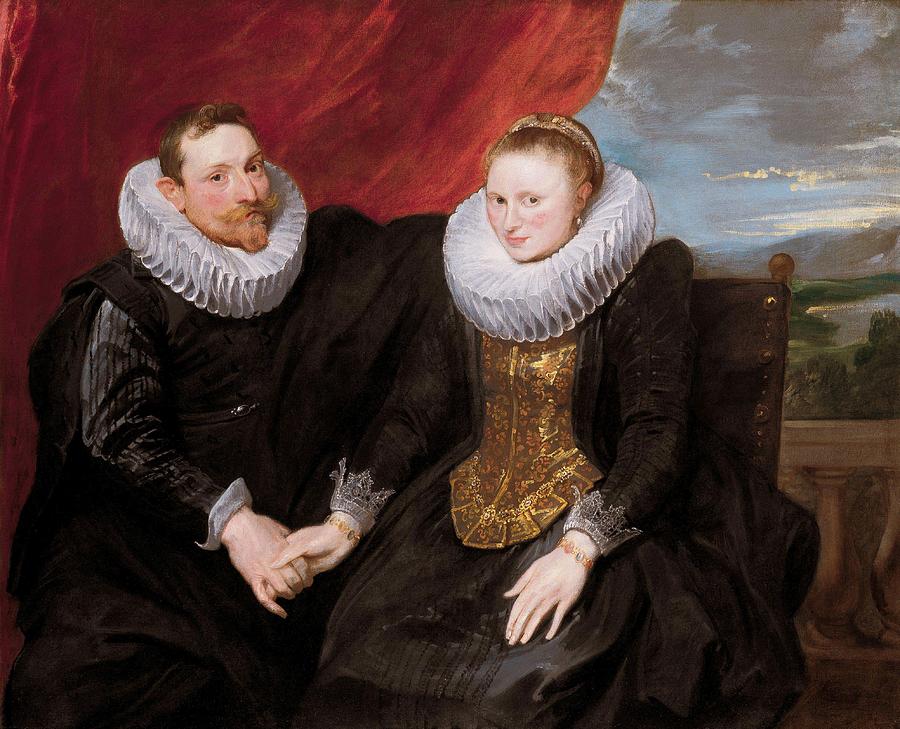 Anthony Van Dyck Painting - A married couple  #4 by Anthony van Dyck
