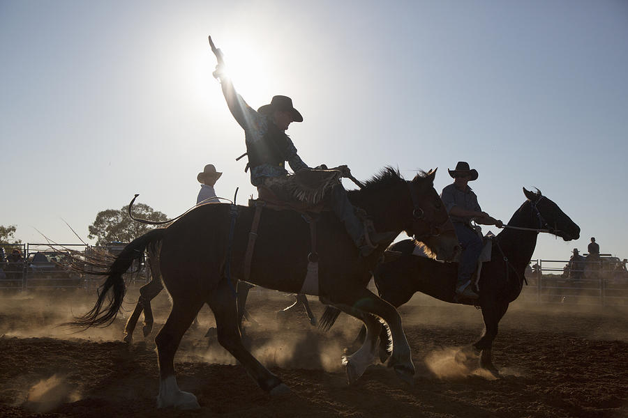A rodeo in central Queensland, Australia. #4 Photograph by David Trood
