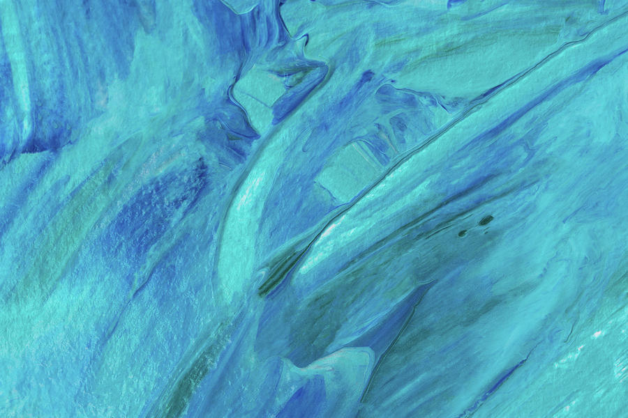 Abstract Painting Blue Background A Fragment Of An Art Painting Painting By Anna Pismenskova