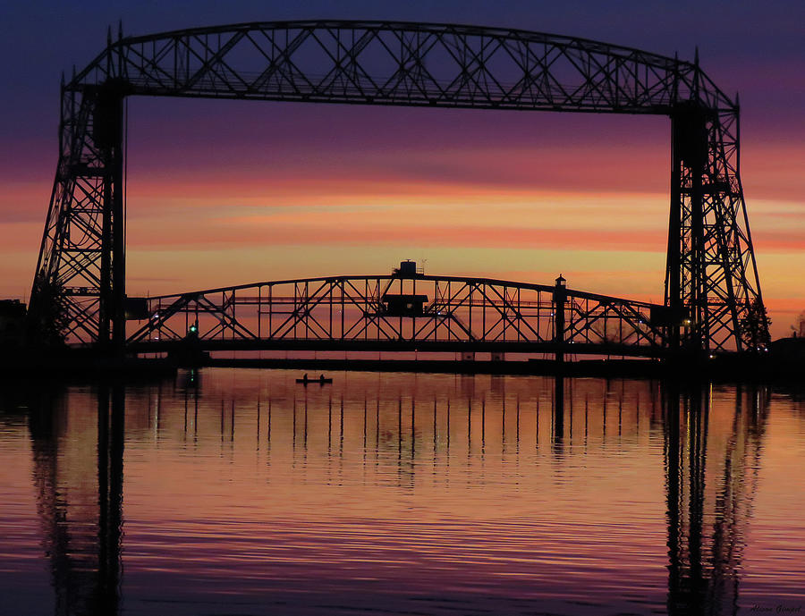 Aerial Lift Bridge Photograph by Alison Gimpel | Fine Art America