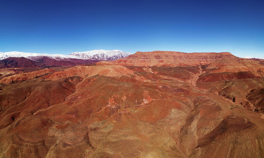 Aerial panorama of Atlas Mountains #4 Photograph by Mikhail Kokhanchikov