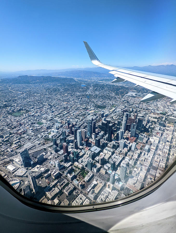 Aerial Views Of Los Angeles From An Air Plane Photograph by Alex ...