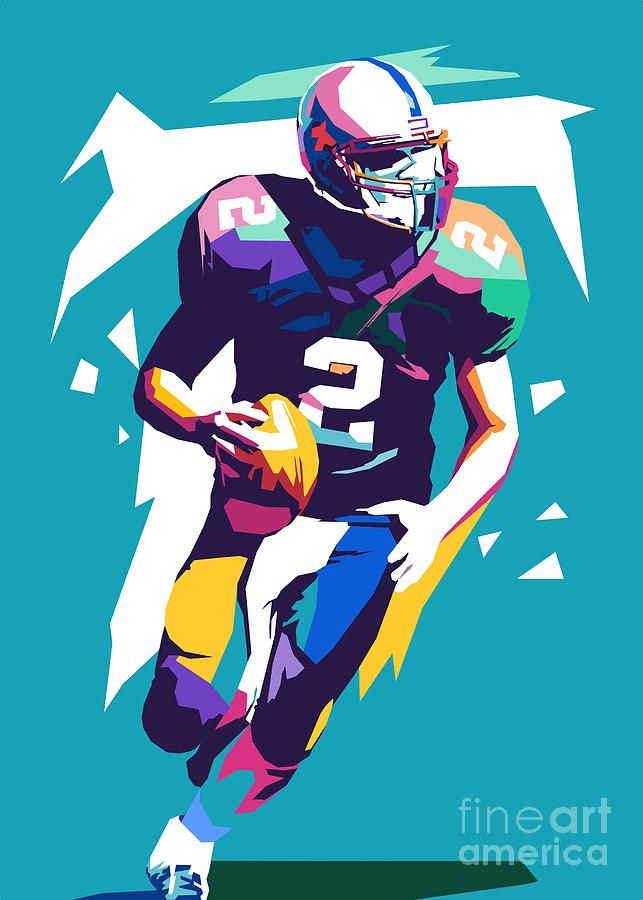 American Football Pop Art Digital Art by Pop Art Brain - Fine Art America