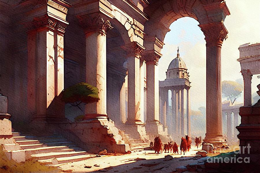 Ancient Rome Painting by Sarah Kirk - Fine Art America