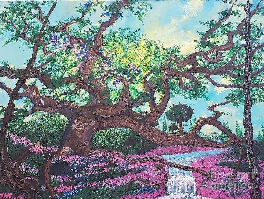 Angel Oak #4 Painting by Stefan Duncan