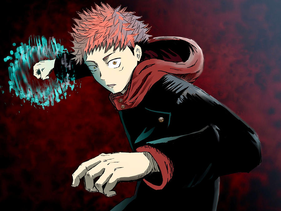 Anime Jujutsu Kaisen Yuji Itadori Digital Art By Anime Jujutsu Kaisen