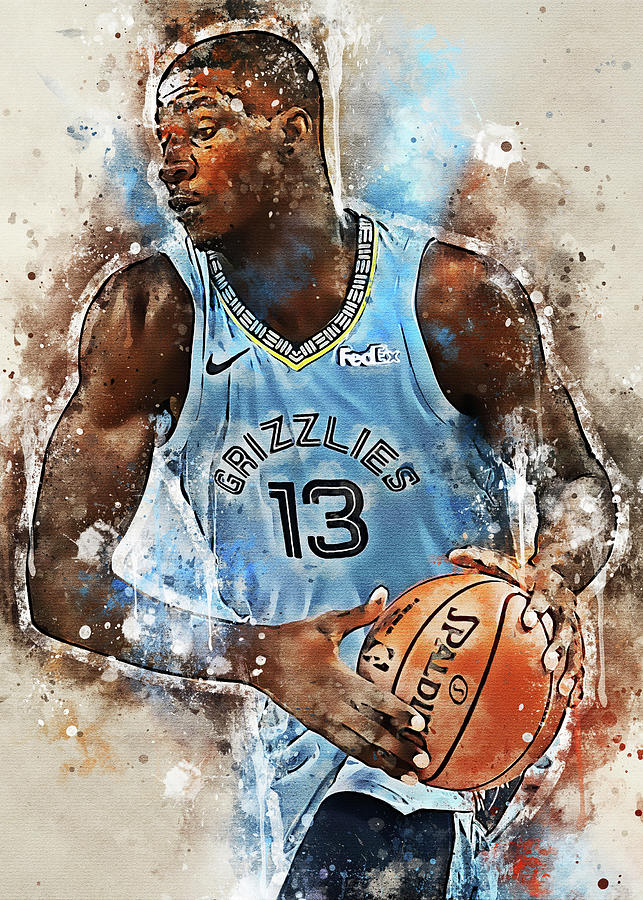 Jaren Jackson Jarenjackson Jarenwalterjacksonjr. Jaren Walter Jackson Jr.  Basketball Memphis Grizzli Digital Art by Wrenn Huber - Fine Art America