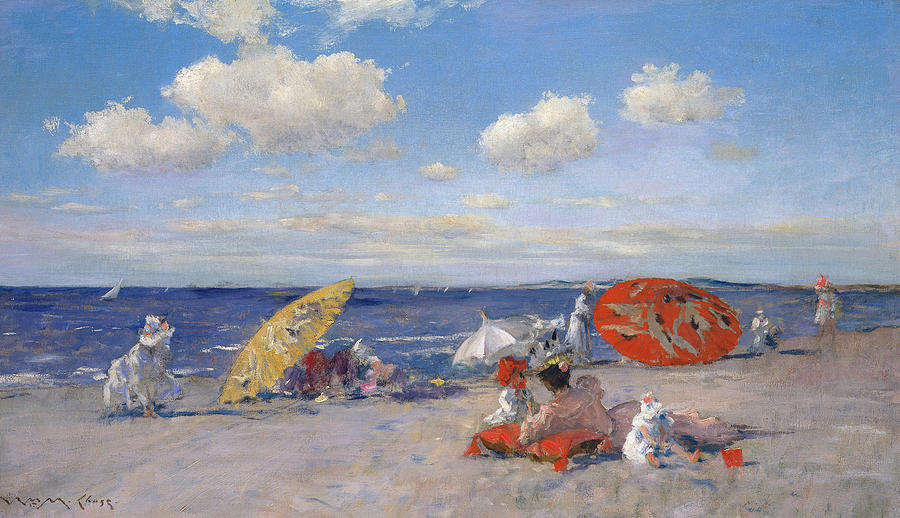 Figurative Painting - At the Seaside #4 by William Merritt Chase