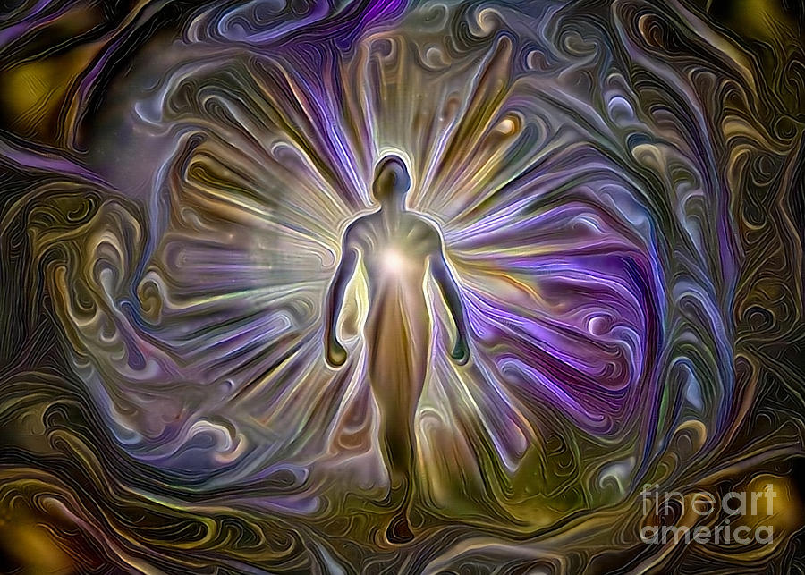 Abstract Digital Art - Aura or soul #4 by Bruce Rolff