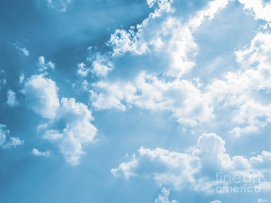 Background Of Blue Sky #4 Photograph by Benny Marty