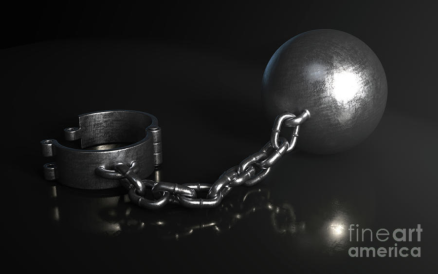 Ball And Chain Dark by Allan Swart