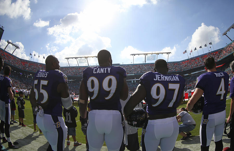 Baltimore Ravens v Miami Dolphins #4 Photograph by Mike Ehrmann
