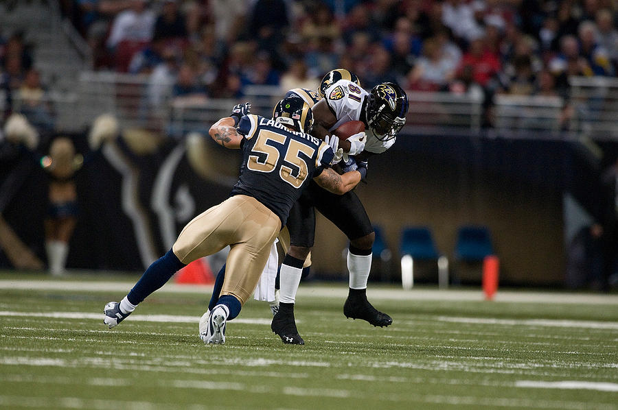 Baltimore Ravens v St. Louis Rams #4 Photograph by Jeff Curry