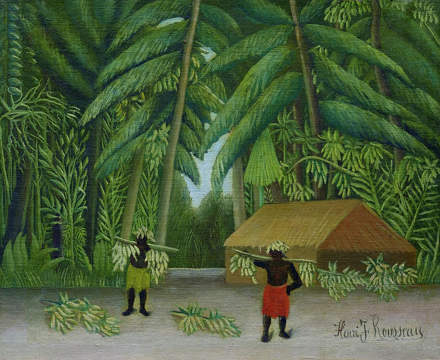 Henri Rousseau Painting - Banana Harvest by Henri Rousseau by Mango Art