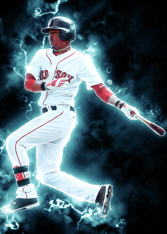 Baseball Boston Red Sox Mookiebetts Mookie Betts Mookie Betts Boston Red Sox  Bostonredsox Markuslyn Digital Art by Wrenn Huber - Fine Art America
