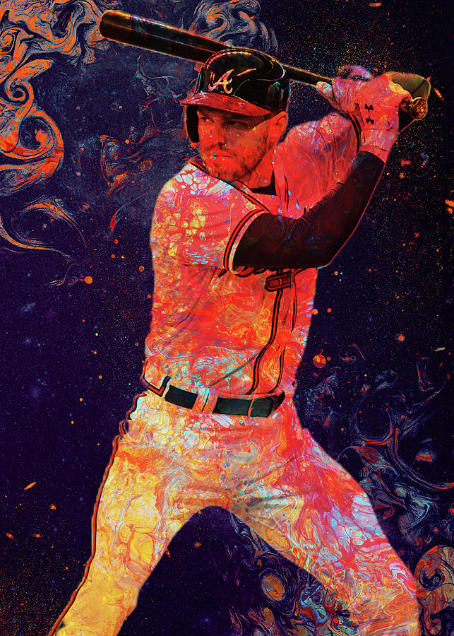 MLB Atlanta Braves Freddie Freeman Freddie Freeman Atlanta Braves Atlanta  Braves Digital Art by Wrenn Huber - Fine Art America