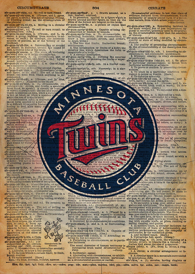 Baseball Minnesota Twins Drawing by Leith Huber - Pixels