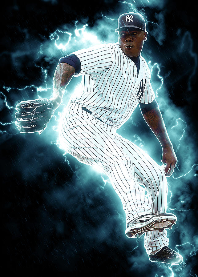 Baseball New York Yankees Aroldischapman Aroldis Chapman Aroldis Chapman  New York Yankees Newyorkyan Digital Art by Wrenn Huber - Pixels
