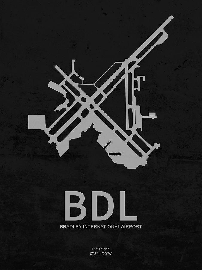 Bdl Bradley International Airport In Windsor Locks Connecticut U Digital Art