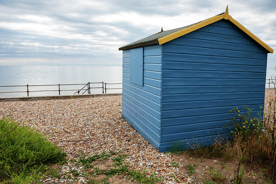 Beach hut at Kingsdown #4 Photograph by Ian Middleton