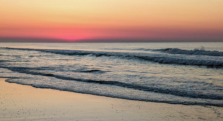 Beautiful Sunrise At Myrtle Beach In South Carolina Atlantic Oce #4 Photograph by Alex Grichenko