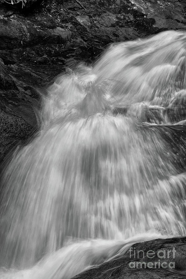 Black And White Waterfall #4 Photograph by Phil Perkins