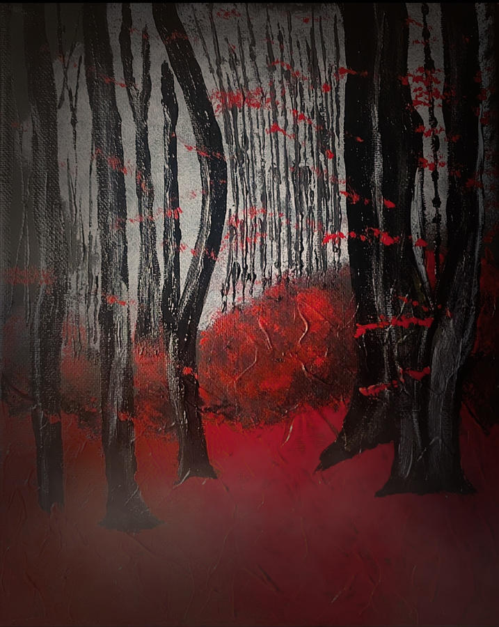 Blood Forest Part II Painting by Dianna Cannoy - Fine Art America