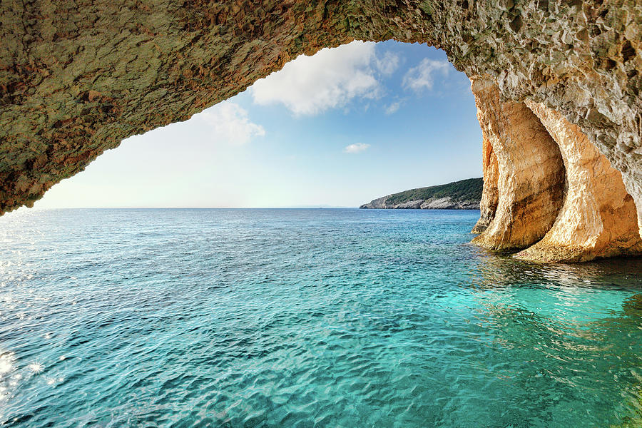 Blue Caves in Zakynthos, Greece #4 Photograph by Constantinos Iliopoulos