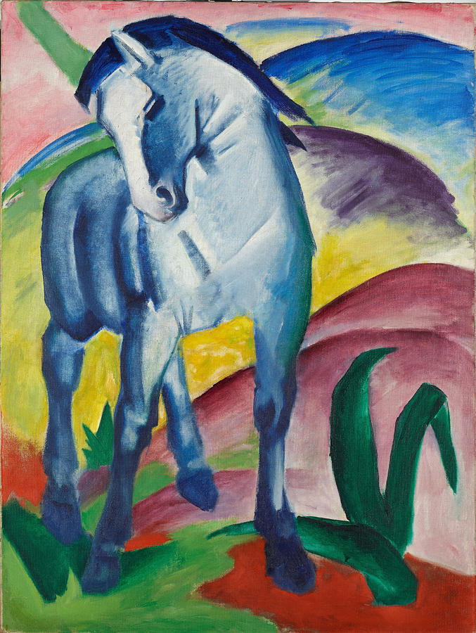 Franz Marc Painting - Blue Horse I  #4 by Franz Marc