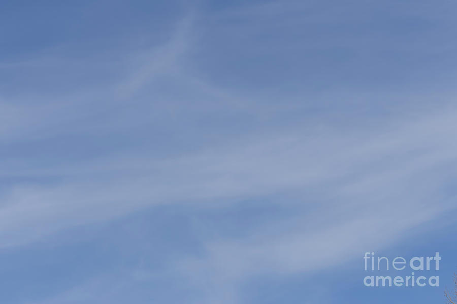 Blue Sky Cirrus Clouds Photograph